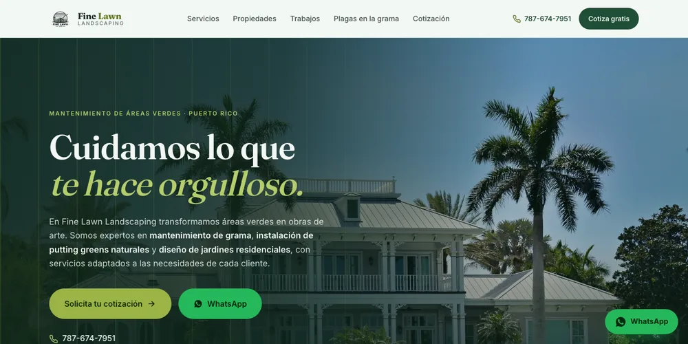 Proyecto de Fine Lawn Landscaping