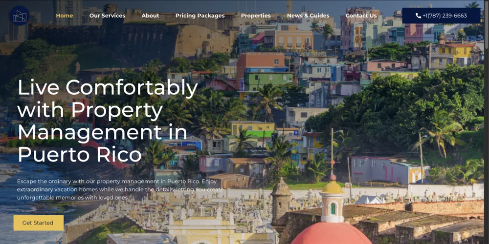 Página de inicio de Puerto Rico Estate Management
