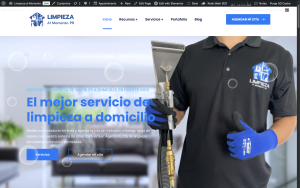 Cas Web Design - Paginas web para Servicios de limpieza y mantenimiento - Limpieza al Momento - screenshot