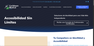 Cas Web Design - Caribbean Medical SP Website - Hero - diseño web para equipos medicos