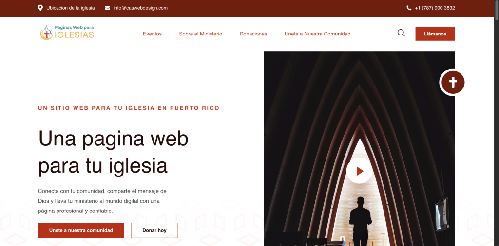 Cas Web Design - Paginas web para iglesias Website - Hero